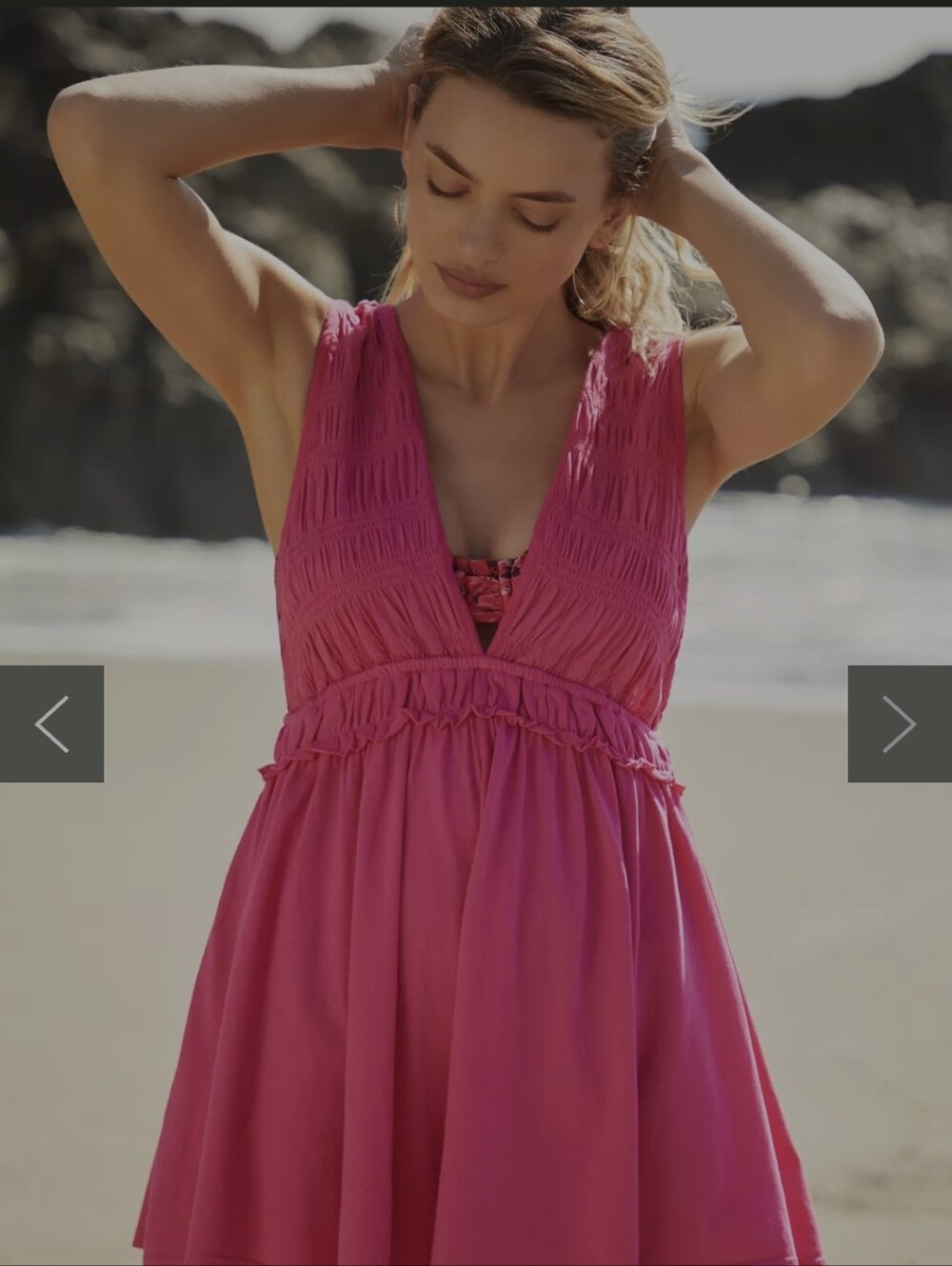 Anthropologie Hot Pink Romper